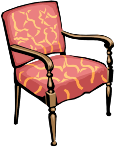 upholstered seat